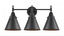  447-3W-BK-M13-BK-LED - Appalachian - 3 Light - 26 inch - Matte Black - Bath Vanity Light