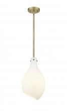  493-1S-BB-G551-9-LED - Norwalk - 1 Light - 9 inch - Brushed Brass - Stem hung - Mini Pendant