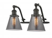  515-2W-OB-G63-LED - Cone - 2 Light - 18 inch - Oil Rubbed Bronze - Bath Vanity Light