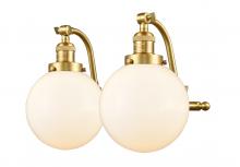  515-2W-SG-G201-8-LED - Beacon - 2 Light - 18 inch - Satin Gold - Bath Vanity Light