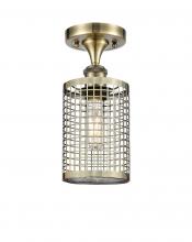  516-1C-AB-M18-AB - Nestbrook - 1 Light - 5 inch - Antique Brass - Semi-Flush Mount