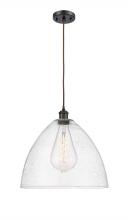  516-1P-OB-GBD-164 - Bristol - 1 Light - 16 inch - Oil Rubbed Bronze - Cord hung - Pendant