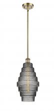  516-1S-AB-G673-8-LED - Cascade - 1 Light - 8 inch - Antique Brass - Mini Pendant