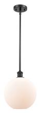  516-1S-BK-G121-10-LED - Athens - 1 Light - 10 inch - Matte Black - Mini Pendant