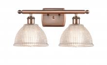  516-2W-AC-G422-LED - Arietta - 2 Light - 18 inch - Antique Copper - Bath Vanity Light