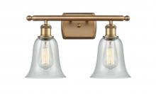  516-2W-BB-G2812-LED - Hanover - 2 Light - 16 inch - Brushed Brass - Bath Vanity Light