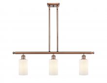  516-3I-AC-G801-LED - Clymer - 3 Light - 36 inch - Antique Copper - Cord hung - Island Light