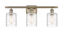  516-3W-AB-G1113-LED - Cobbleskill - 3 Light - 25 inch - Antique Brass - Bath Vanity Light