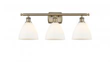  516-3W-AB-GBD-751-LED - Bristol - 3 Light - 28 inch - Antique Brass - Bath Vanity Light