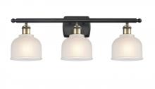  516-3W-BAB-G411-LED - Dayton - 3 Light - 26 inch - Black Antique Brass - Bath Vanity Light