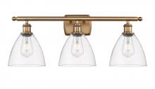  516-3W-BB-GBD-752 - Bristol - 3 Light - 28 inch - Brushed Brass - Bath Vanity Light