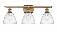  516-3W-BB-GBD-754 - Bristol - 3 Light - 28 inch - Brushed Brass - Bath Vanity Light