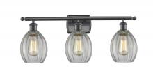  516-3W-BK-G82-LED - Eaton - 3 Light - 26 inch - Matte Black - Bath Vanity Light