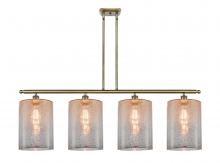  516-4I-AB-G116-L - Cobbleskill - 4 Light - 48 inch - Antique Brass - Cord hung - Island Light