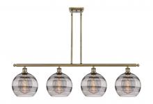  516-4I-AB-G556-10SM - Rochester - 4 Light - 48 inch - Antique Brass - Cord hung - Island Light