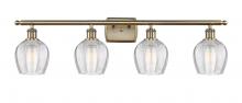  516-4W-AB-G462-6-LED - Norfolk - 4 Light - 36 inch - Antique Brass - Bath Vanity Light