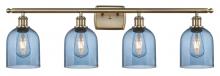  516-4W-AB-G558-6BL - Bella - 4 Light - 36 inch - Antique Brass - Bath Vanity Light