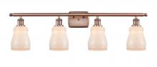  516-4W-AC-G391-LED - Ellery - 4 Light - 35 inch - Antique Copper - Bath Vanity Light