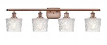  516-4W-AC-G402-LED - Niagara - 4 Light - 37 inch - Antique Copper - Bath Vanity Light