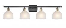  516-4W-BAB-G411-LED - Dayton - 4 Light - 36 inch - Black Antique Brass - Bath Vanity Light