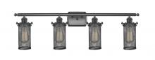  516-4W-BK-CE219-LED - Bleecker - 4 Light - 34 inch - Matte Black - Bath Vanity Light