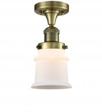  517-1CH-AB-G181S-LED - Canton - 1 Light - 6 inch - Antique Brass - Semi-Flush Mount