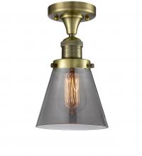  517-1CH-AB-G63-LED - Cone - 1 Light - 7 inch - Antique Brass - Semi-Flush Mount