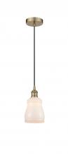  616-1P-AB-G391-LED - Ellery - 1 Light - 5 inch - Antique Brass - Cord hung - Mini Pendant