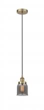  616-1PH-AB-G53-LED - Bell - 1 Light - 5 inch - Antique Brass - Cord hung - Mini Pendant