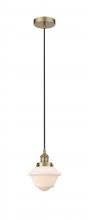  616-1PH-AB-G531-LED - Oxford - 1 Light - 7 inch - Antique Brass - Cord hung - Mini Pendant