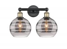  616-2W-BAB-G556-8SM - Rochester - 2 Light - 17 inch - Black Antique Brass - Bath Vanity Light