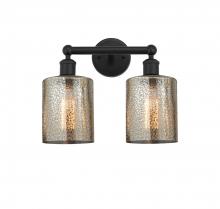  616-2W-BK-G116 - Cobbleskill - 2 Light - 14 inch - Matte Black - Bath Vanity Light