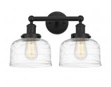  616-2W-BK-G713 - Bell - 2 Light - 17 inch - Matte Black - Bath Vanity Light