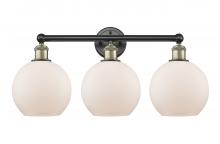  616-3W-BAB-G121-8 - Athens - 3 Light - 26 inch - Black Antique Brass - Bath Vanity Light