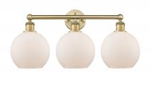  616-3W-BB-G121-8 - Athens - 3 Light - 26 inch - Brushed Brass - Bath Vanity Light