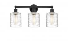  616-3W-BK-G1113 - Cobbleskill - 3 Light - 23 inch - Matte Black - Bath Vanity Light