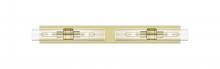  617S-4W-AB-G617-8CL - Boreas - 4 Light - 39 inch - Antique Brass - Bath Vanity Light