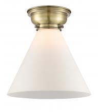  623-1F-AB-G41-L-LED - Cone - 1 Light - 12 inch - Antique Brass - Flush Mount