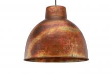  650-1P-BC-16-LED - Charita - 1 Light - 16 inch - Burnt Copper - Cord hung - Pendant