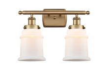  916-2W-BB-G181 - Canton - 2 Light - 16 inch - Brushed Brass - Bath Vanity Light