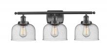  916-3W-BK-G74 - Bell - 3 Light - 28 inch - Matte Black - Bath Vanity Light