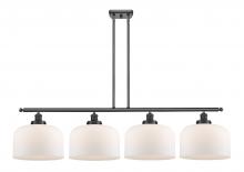  916-4I-BK-G71-L-LED - Bell - 4 Light - 48 inch - Matte Black - Stem Hung - Island Light