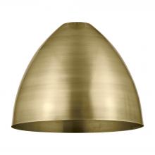  MBD-16-AB - Metal Bristol Light 16 inch Antique Brass Metal Shade