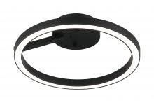  X36712MB - 1LT "THE TRUNDLE" D12" MATTE BLACK CEILING MOUNT