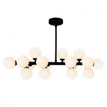  1020P36-16-101 - Arya 16 Light Chandelier With Black Finish