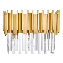  1112W17-3-169 - Deco 3 Light Vanity Light With Medallion Gold Finish