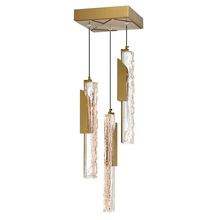  1586P8-3-624 - Valira Integrated LED Brass Mini Pendant