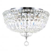  8003C16C - Stefania 5 Light Bowl Flush Mount With Chrome Finish