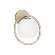  657411MA-559 - 1-Light Circle Sconce in Matte Brass with Soft White Glass