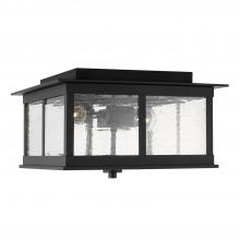  943836BK - 3 Light Outdoor Flush